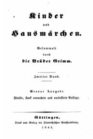 Kinder und Hausmärchen Jacob Grimm Author