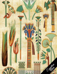 Egyptian Notebook Collection: Papyrus Hieroglyphs, Journal/Diary, Wide Ruled, 100 Pages, 8.5 x 11, (Egyptian Art) - Egyptian Notebook Collection