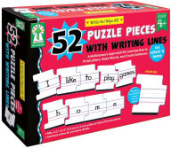 Write-on/Wipe-off: 52 Puzzle Pieces with Writing Lines - Sherrill B. Flora M.S.