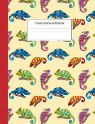 Composition Notebook: Chameleon Reptile Notebook - Yemen, Ambilobe, Panther Journal Cover - Wide Ruled Reptile Workbook