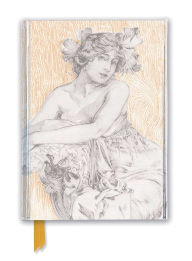 Alphonse Mucha: Study for Documents Décoratifs Plate 12 (Foiled Journal) Flame Tree Studio Created by