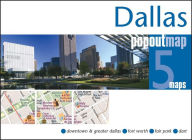 Dallas, Texas PopOut Map Compass Maps Author