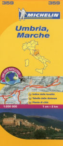 Michelin Map Italy: Umbria, Marche 359 Michelin Author