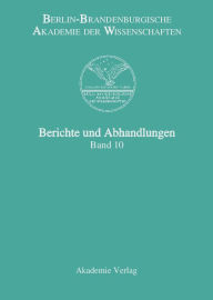 Band 10 Berlin-Brandenburgische Akademie der Wissenschaften Editor