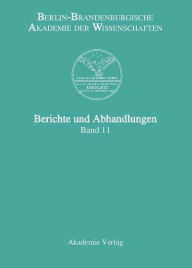 Band 11 Berlin-Brandenburgische Akademie der Wissenschaften Editor