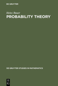 Probability Theory Heinz Bauer Author