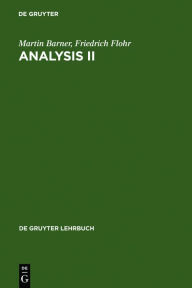 Analysis II Martin Barner Author