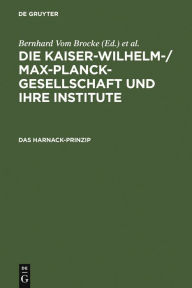 Das Harnack-Prinzip Bernhard Vom Brocke Editor