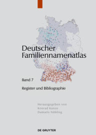 Deutscher Familiennamenatlas / Verzeichnisse, Register, Literatur