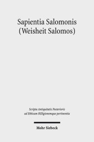 Sapientia Salomonis (Weisheit Salomos) Walter Ameling With