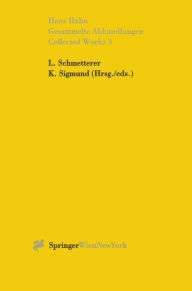 Gesammelte Abhandlungen III - Collected Works III Hans Hahn Author