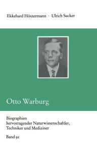 Otto Warburg Ekkehard HÃ¯xtermann Author