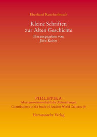 Kleine Schriften zur Alten Geschichte Eberhard Ruschenbusch Author