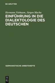 Einführung in die Dialektologie des Deutschen Hermann Niebaum Author