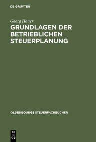 Grundlagen der betrieblichen Steuerplanung: Mit STPLAN fÃ¼r Windows Georg Hauer Author