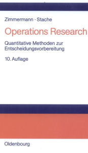 Operations Research Werner Zimmermann Author
