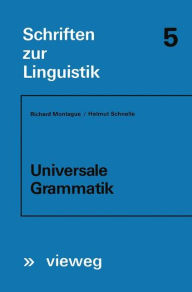 Universale Grammatik Richard Montague Author