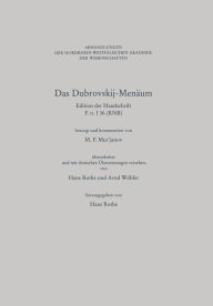 Das Dubrovskij-Menäum: Edition der Handschrift F. II. I 36 (RNB) / ???????? ??????? ???????? F. ?. I 36 (???) M.F. Murjanov Author
