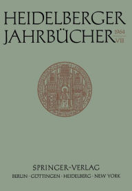 Heidelberger JahrbÃ¯Â¿Â½cher Fritz Ernst Author