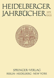 Heidelberger Jahrbücher Universitäts-Gesellschaft Heidelberg Author