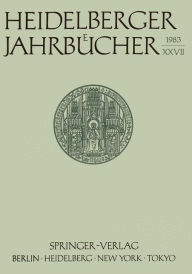 Heidelberger Jahrbï¿½cher Universitïts-Gesellschaft Author