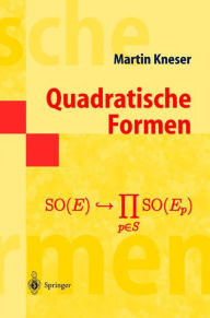 Quadratische Formen Martin Kneser Author