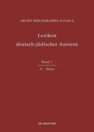 A - Benc Archiv Bibliographia Judaica e.V. Editor