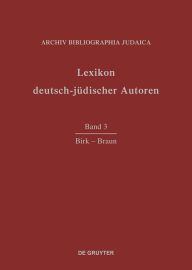 Birk - Braun Archiv Bibliographia Judaica e.V. Editor