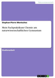 Mein Fachpraktikum Chemie am naturwissenschaftlichen Gymnasium Stephan-Pierre Mentsches Author