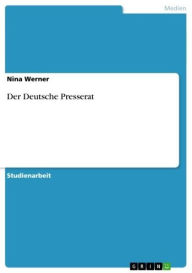Der Deutsche Presserat Nina Werner Author