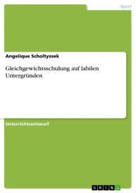 Gleichgewichtsschulung auf labilen UntergrÃ¼nden Angelique Scholtyssek Author