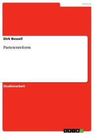 Parteienreform Dirk Bessell Author