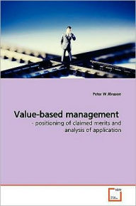 Value-based management Peter W JÃ¶nsson Author