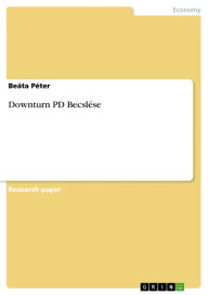 Downturn PD Becslése - Beáta Péter