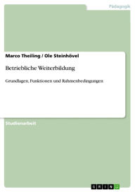 Betriebliche Weiterbildung: Grundlagen, Funktionen und Rahmenbedingungen Marco Theiling Author