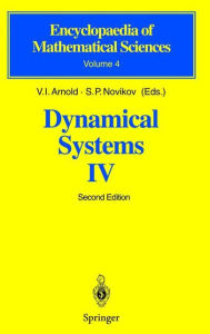Dynamical Systems IV: Symplectic Geometry and its Applications V.I. Arnol'd Editor