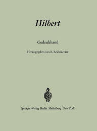 Hilbert: Gedenkband Kurt v. Reidemeister Editor