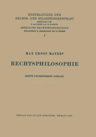 Rechtsphilosophie Max Ernst Mayer Author