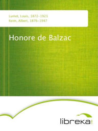 Honore de Balzac - Louis Lumet