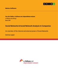 Social Networks & Social Network Analysis in Companies: An overview of the internal and external power of Social Networks Markus Hoffmann Author