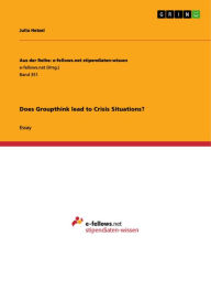 Does Groupthink lead to Crisis Situations? Julia Hetzel Author