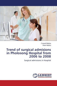 Trend of surgical admisions in Pholosong Hospital from 2006 to 2008 Modise Conrad Author