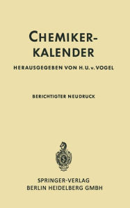 Chemiker-Kalender Hans Ulrich von Vogel Editor