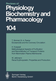 Reviews of Physiology, Biochemistry and Pharmacology Springer Berlin Heidelberg Author