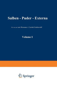 Salben · Puder · Externa: Die äußeren Heilmittel der Medizin Friedrich Schmidt La Baume Author