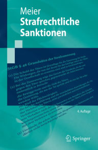 Strafrechtliche Sanktionen Bernd-Dieter Meier Author