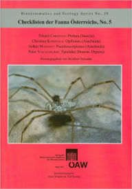 Checklisten der Fauna Osterreichs, No.5: Protura (Insecta), piliones (Arachnida), Pseudoscorpiones (Arachnida), Tipulidae (Insecta: Diptera) Reinhart