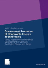 Government Promotion of Renewable Energy Technologies: Policy Approaches and Market Development in Germany, the United States, and Japan Katrin Jordan