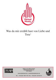 Was du mir erzählt hast von Liebe und Treu' : Single Songbook - Peter Kreuder