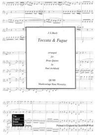 Toccata & Fugue: Single Songbook Johann Sebastian Bach Author